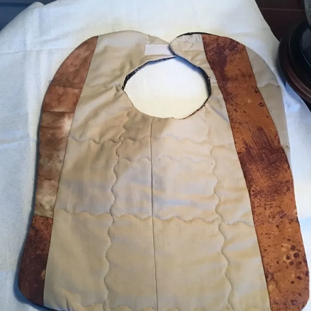 3/$25 or $12 ea. NWT Handmade Quilted Reversible Baby Bib.